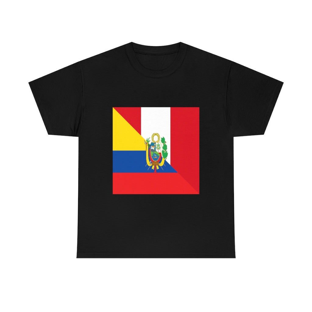 Peru Ecuador Flag Shirt | Peruvian Ecuadorian Men Women TShirt