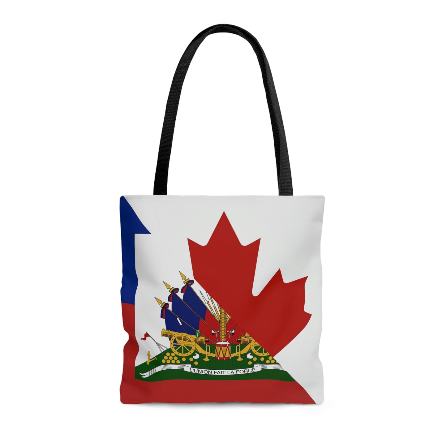 Haitian Canadian Flag | Half Haiti Canada Canadien Tote Bag | Shoulder Bag