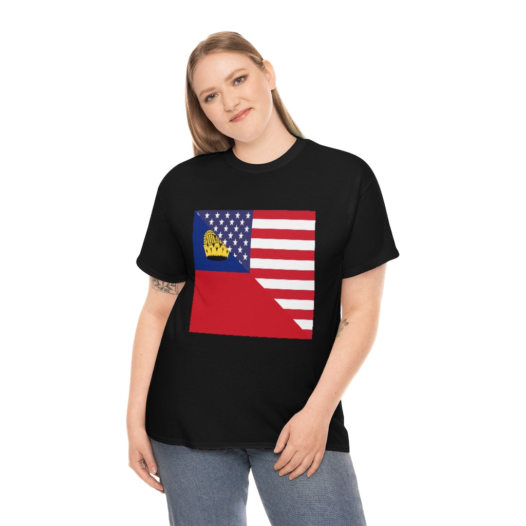 Liechtenstein American Flag Shirt | Unisex USA Men Women TShirt