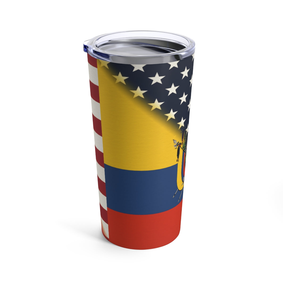 Ecuadorian American Flag | Half Ecuador USA  Tumbler 20oz