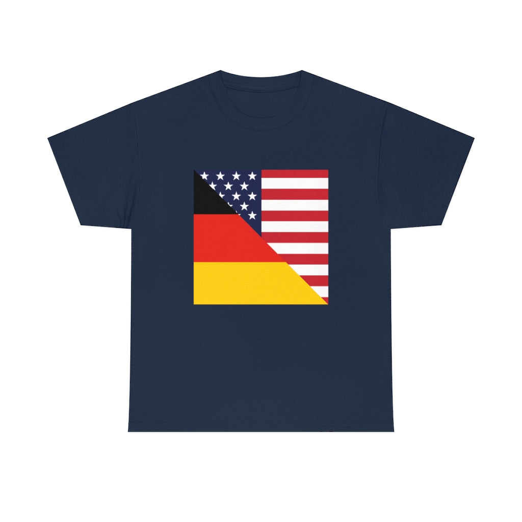 German American Flag T-Shirt | Unisex Germany USA Men Women Tee