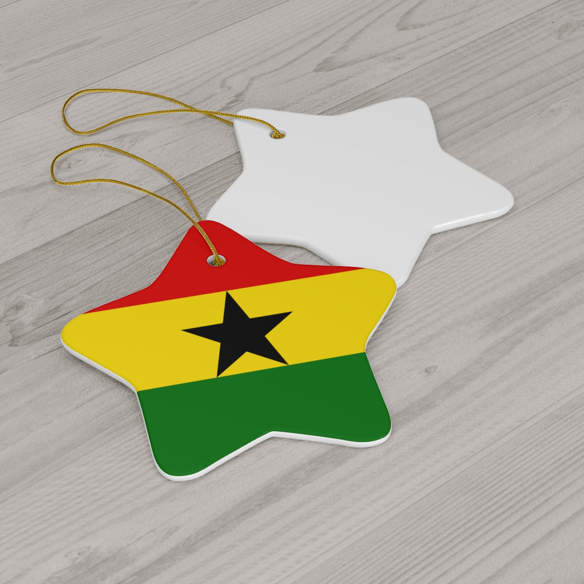 Ghana Flag Ceramic Ornaments | Ghanaian Christmas Tree