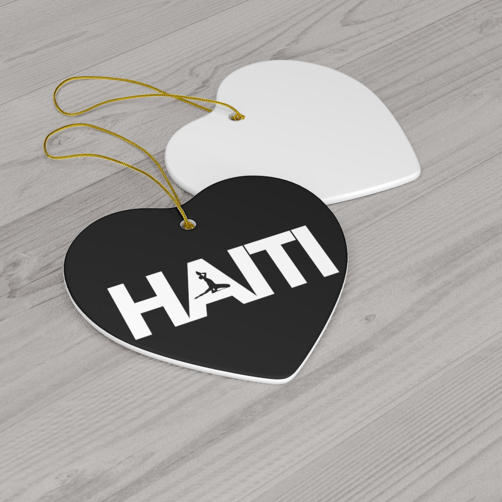 Haiti Text Ceramic Ornaments | Ayiti Christmas Tree