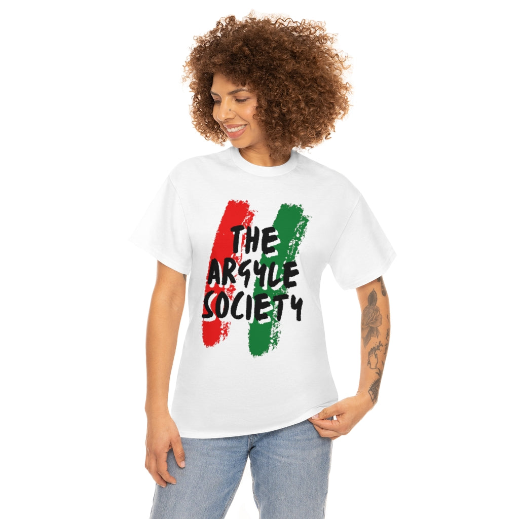 The Argyle Society Red Green Paint T-Shirt | Unisex TAS Tee