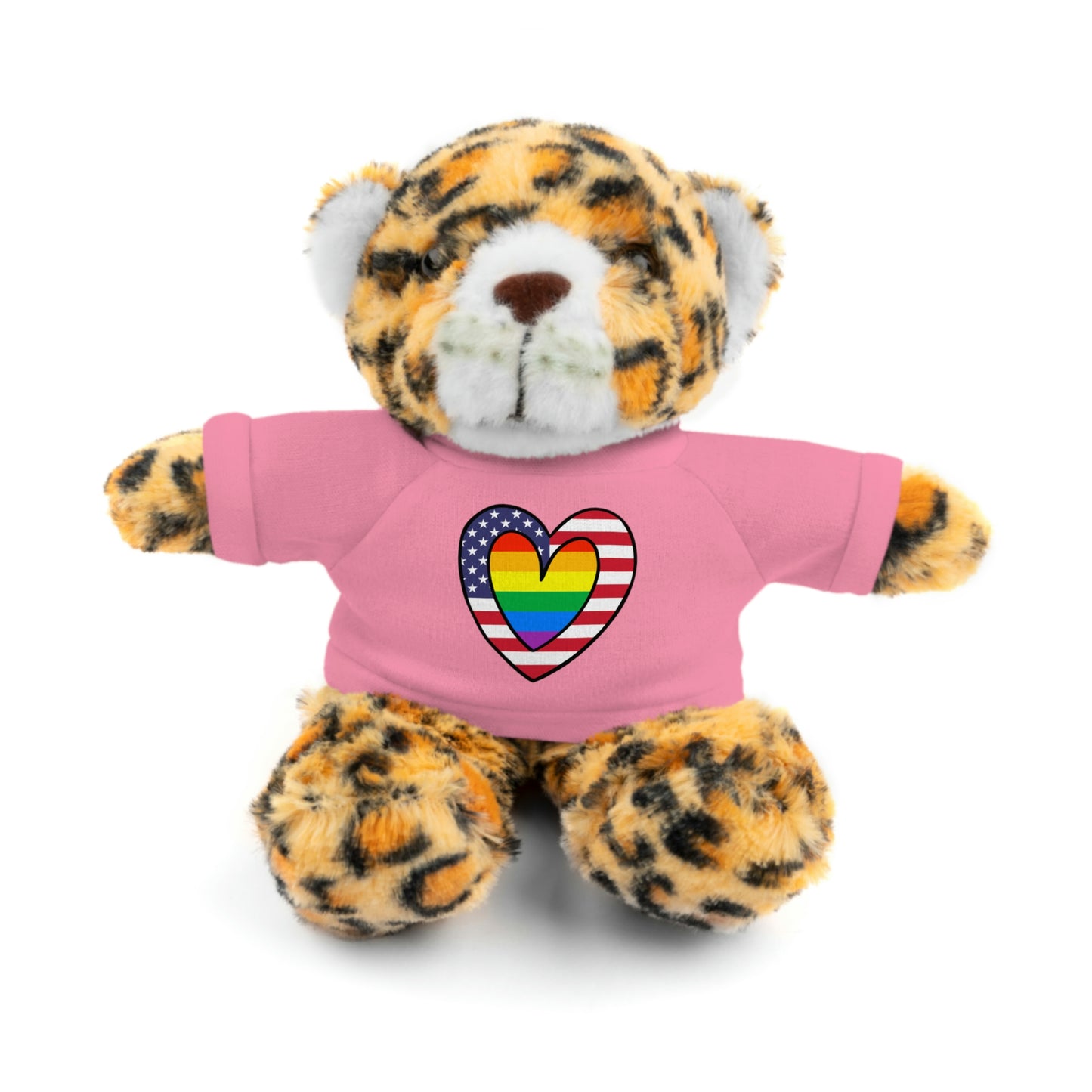 Rainbow Flag Stuffed Animals with Tee Shirt | LGBTQ Pride Valentines Day