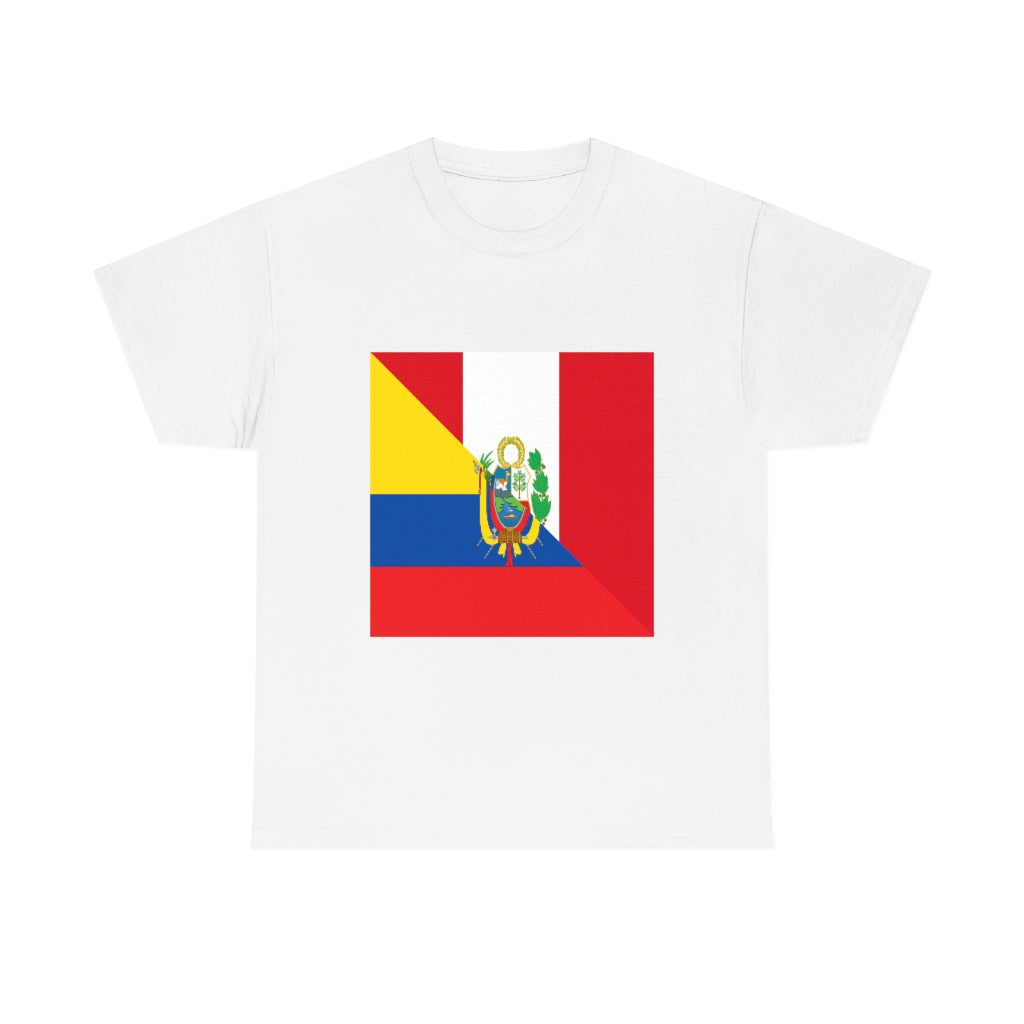 Peru Ecuador Flag Shirt | Peruvian Ecuadorian Men Women TShirt