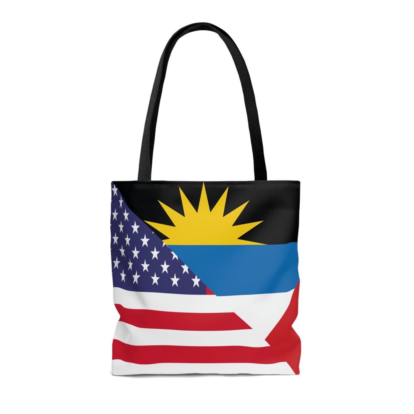 Antigua and Barbuda American Flag Antiguan USA Tote Bag | Shoulder Bag