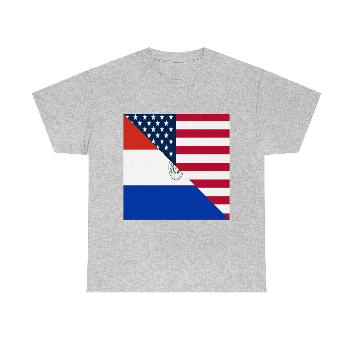 Paraguayan American Flag T-Shirt | Unisex Paraguay USA Tee Shirt