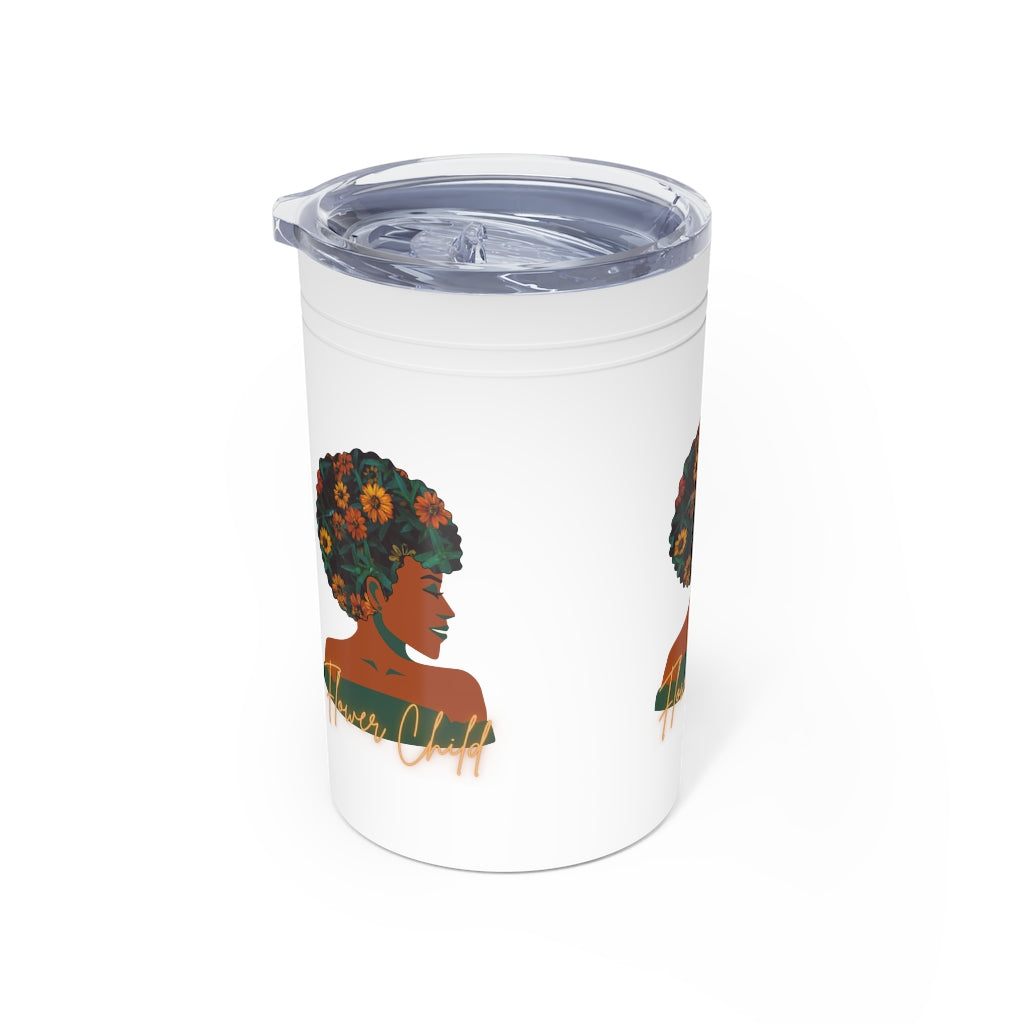 Flower Child Container | Earth Lady Vacuum Tumbler & Insulator, 11oz.