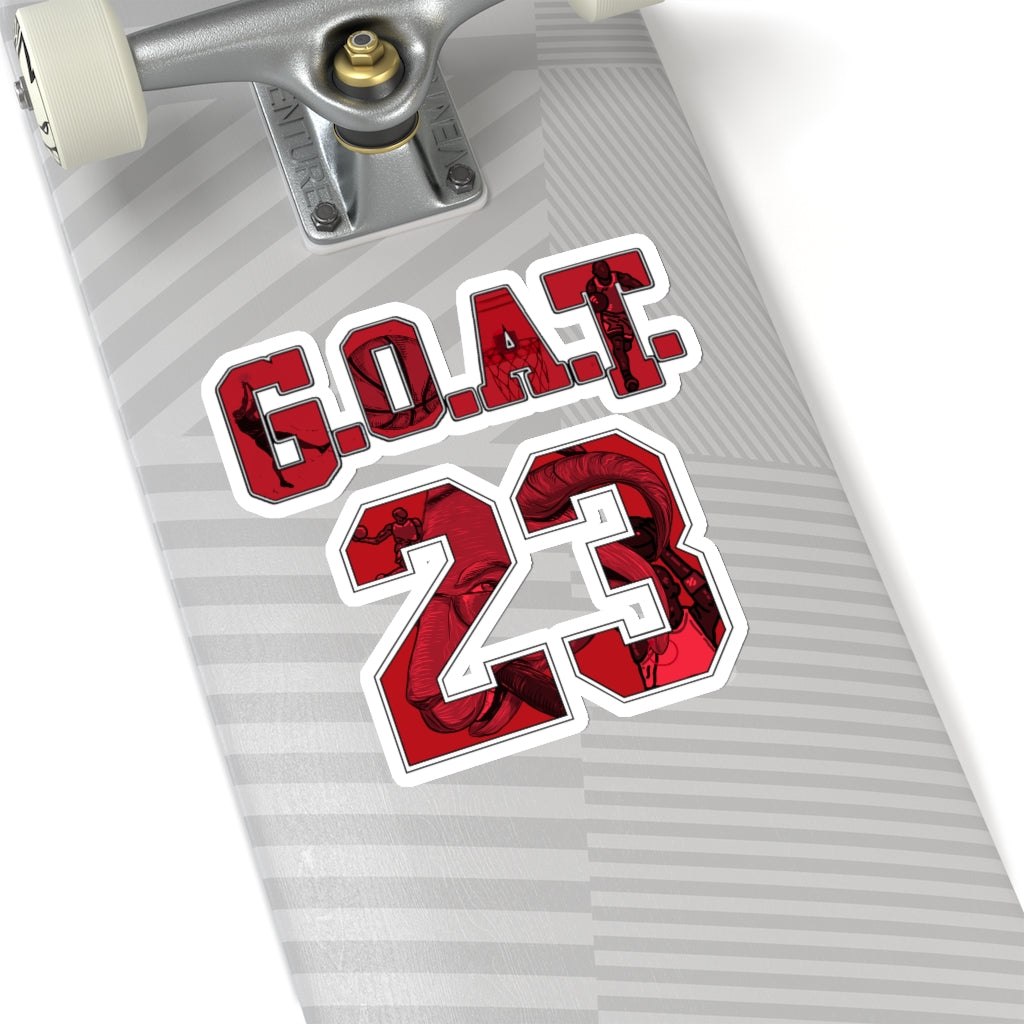 G.O.A.T. 23 Sticker | Chicago GOAT Basketball Champion Accessory