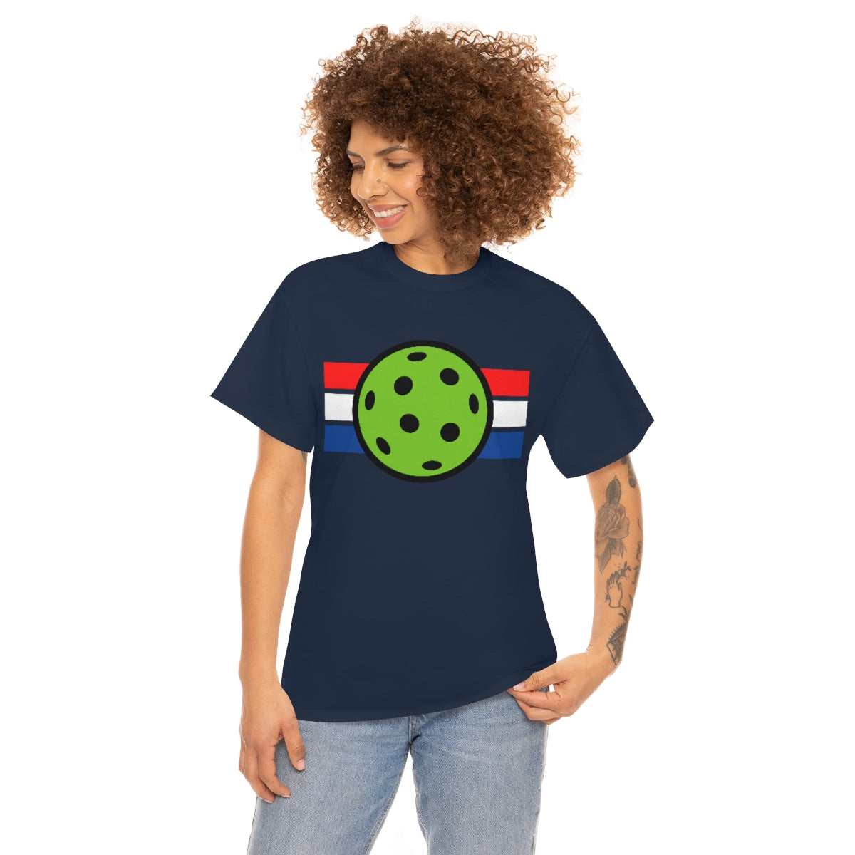 Pickleball Red White and Blue Tee Shirt | Unisex Pickle Ball T-Shirt