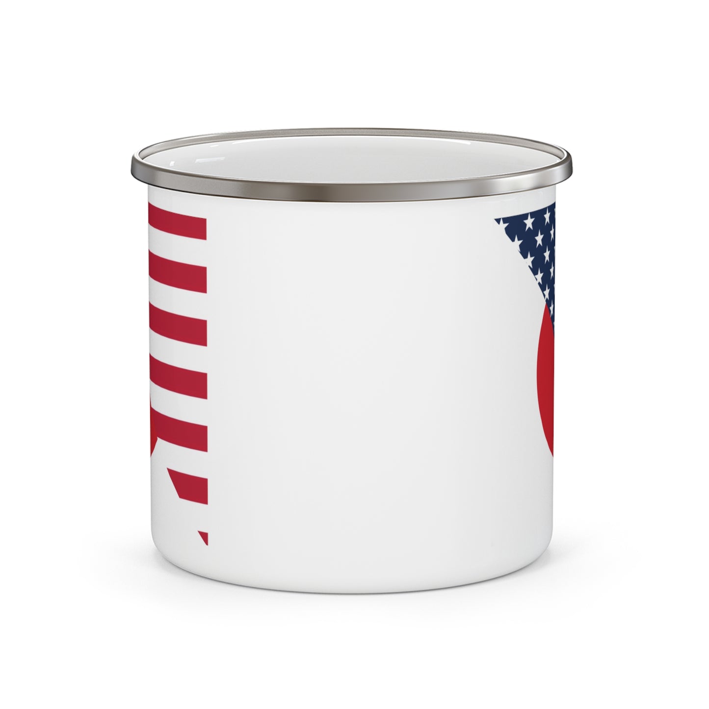 Japan America Flag |Half Japanese USA Flag 12oz Enamel Mug