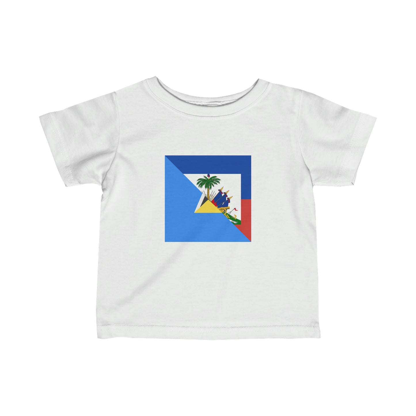 Infant Haiti St Lucia Flag Haitian Toddler Tee Shirt