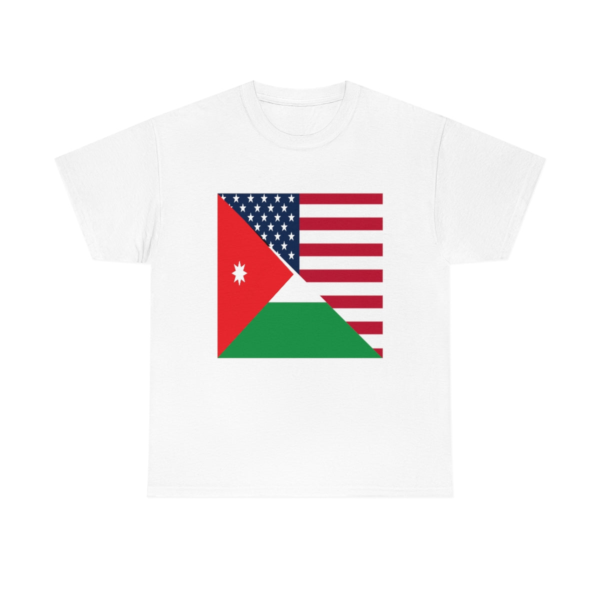 Jordan American Flag Half Jordanian USA T-Shirt | Unisex Tee Shirt