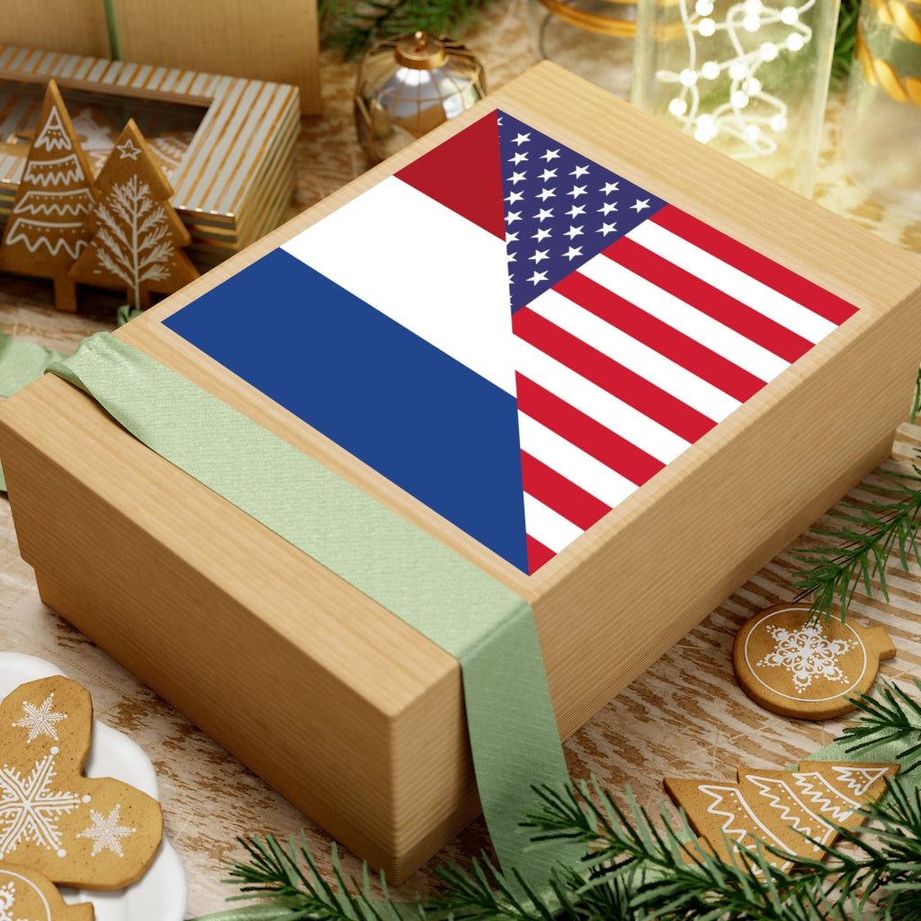 Dutch American Flag Sticker | Netherlands USA Stickers