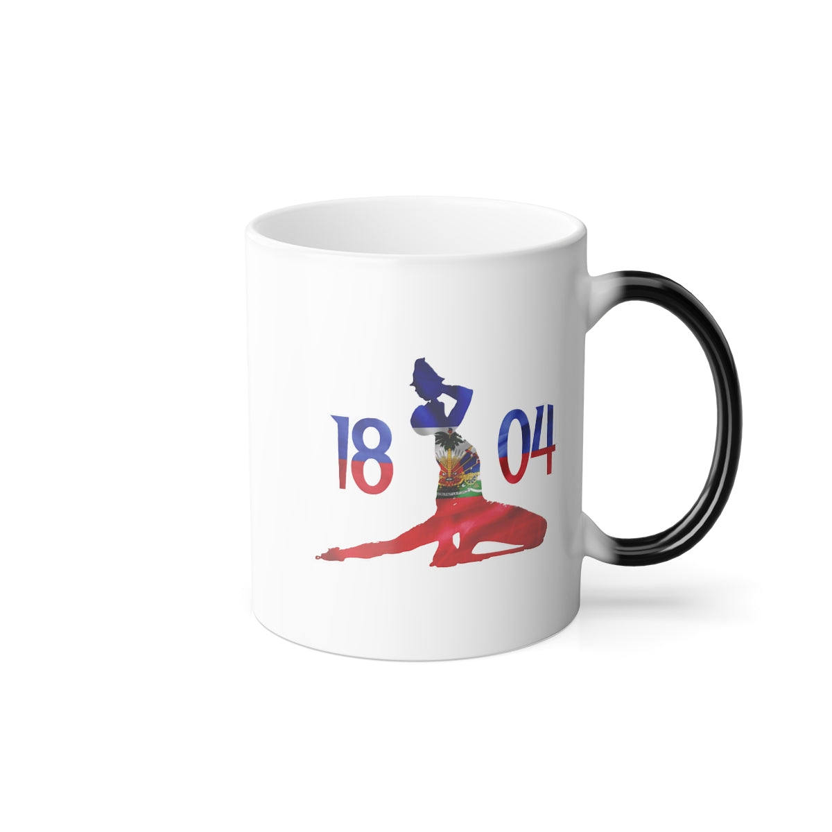 1804 Neg Mawon Haitian Flag Color Morphing Mug 11oz | Haiti Rebellion Cup