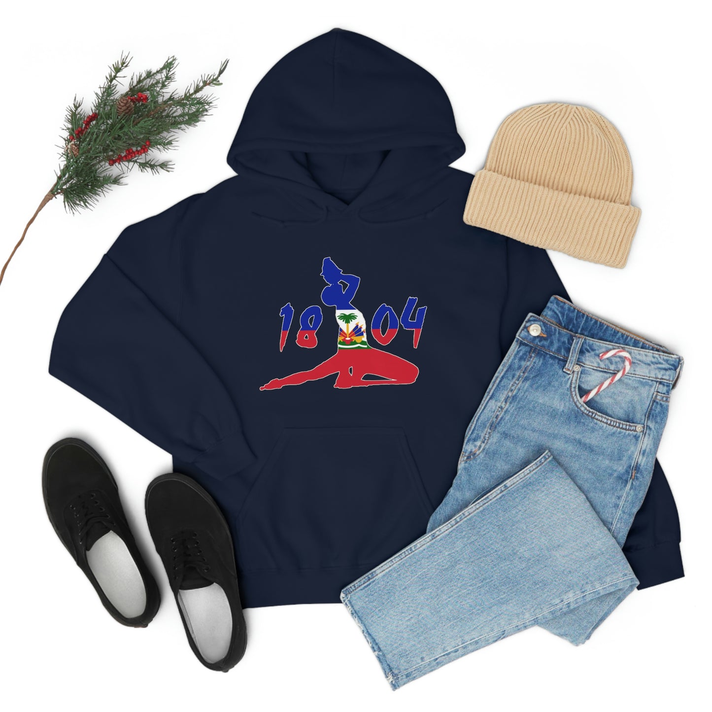 Neg Marron Haitian Flag Hoodie | 1804 Neg Mawon Haiti 2