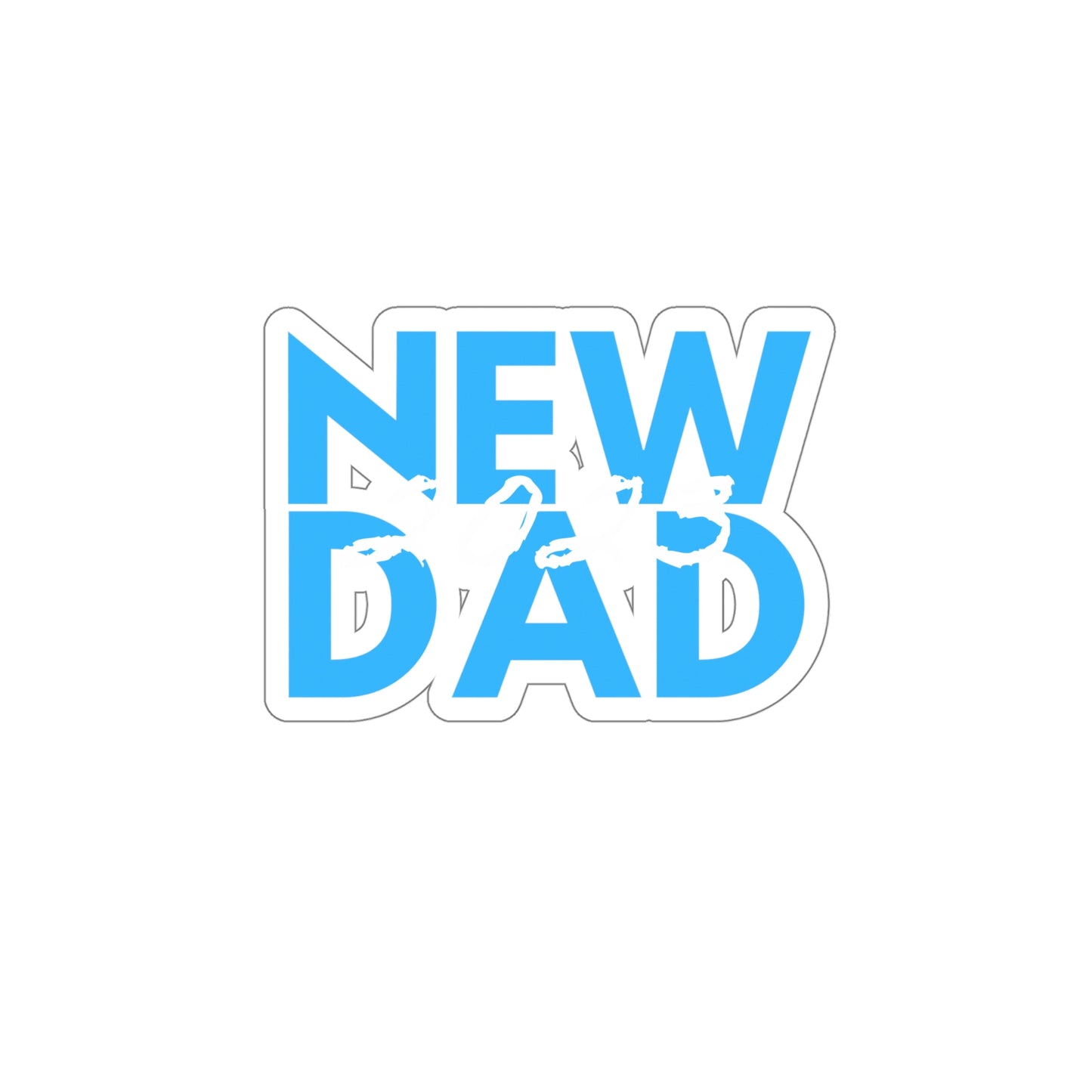 New Dad 2023 First Time Father Sticker Stickers