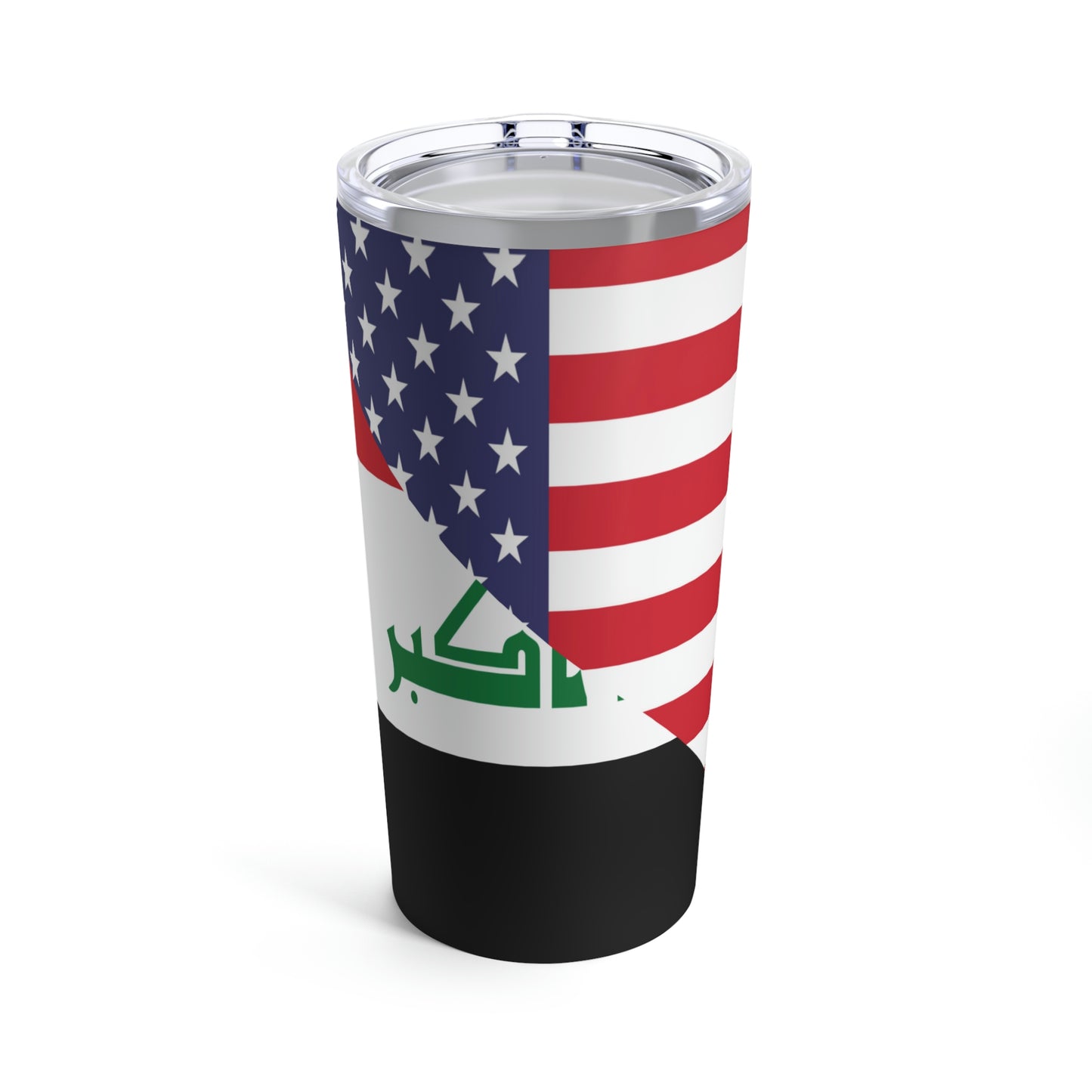 Iraq American Flag Half Iraqi USA Tumbler 20oz