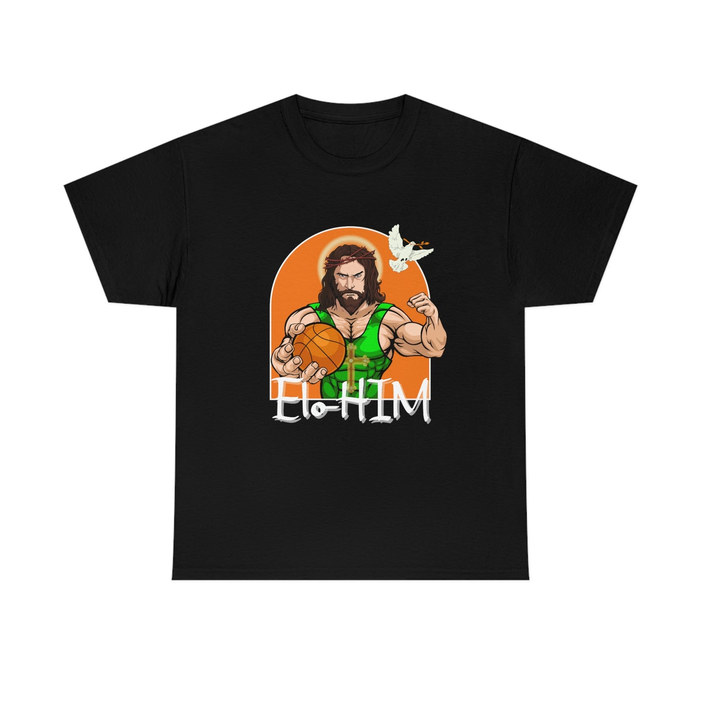 EloHIM I am Him Jesus Playing Basketball Tee Shirt | Ball is Christ T-Shirt