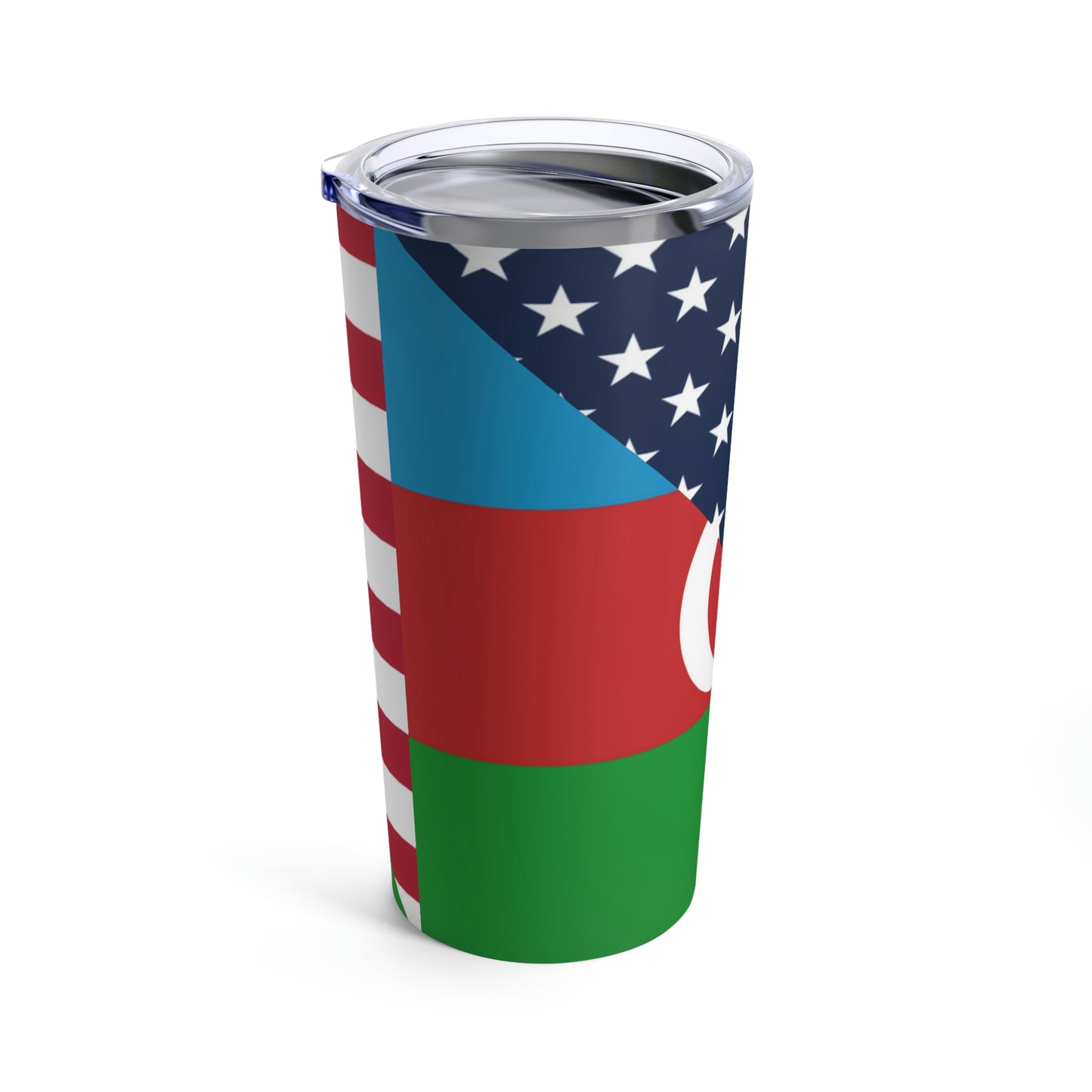 Azerbaijan American Flag USA Tumbler 20oz