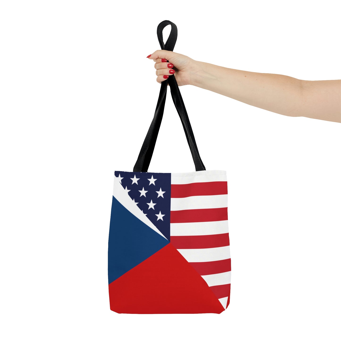 Czech Republic American Flag Czechia USA  Tote Bag | Shoulder Bag