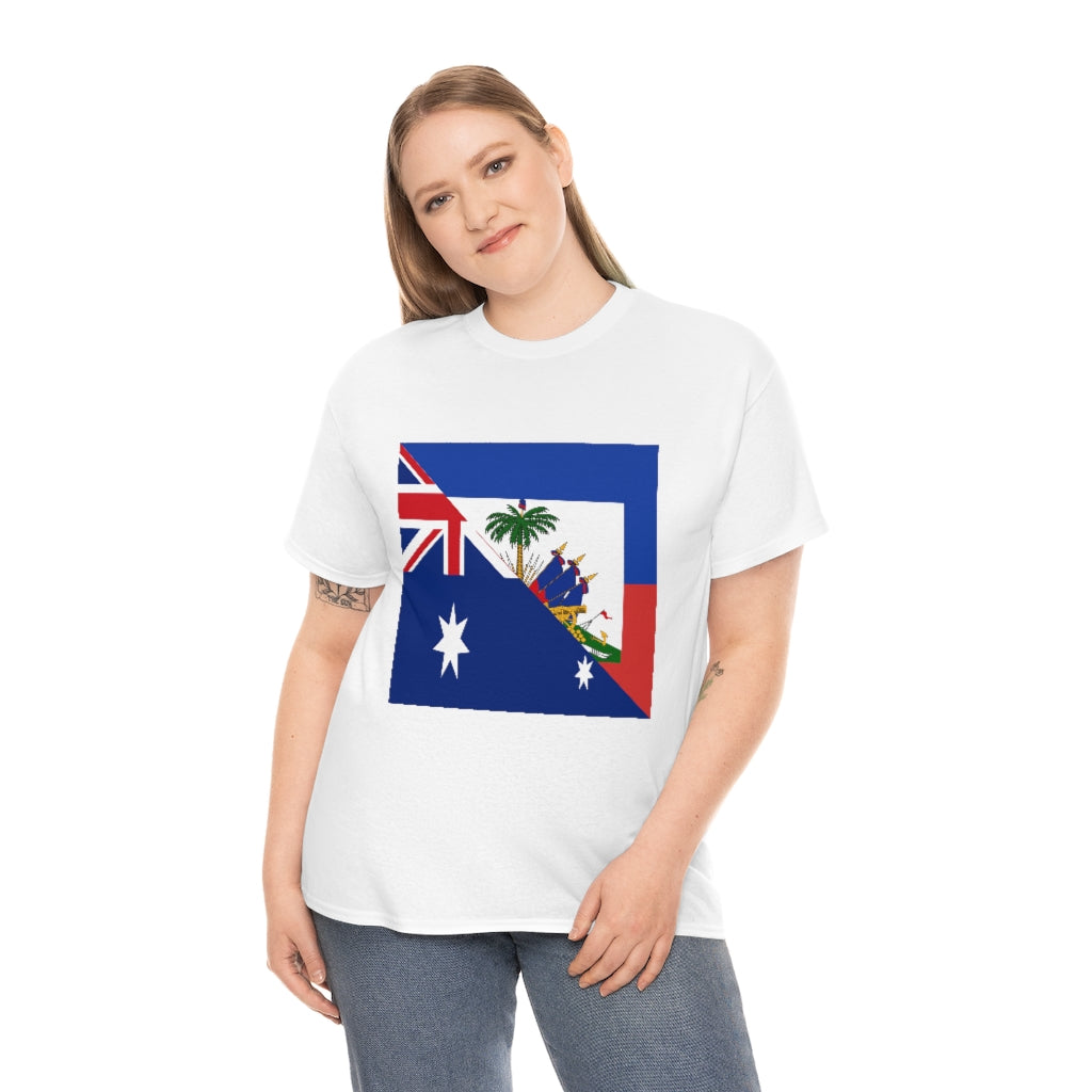 Haitian Australian Flag Tshirt | Unisex Australia Haiti Men Women Shirt