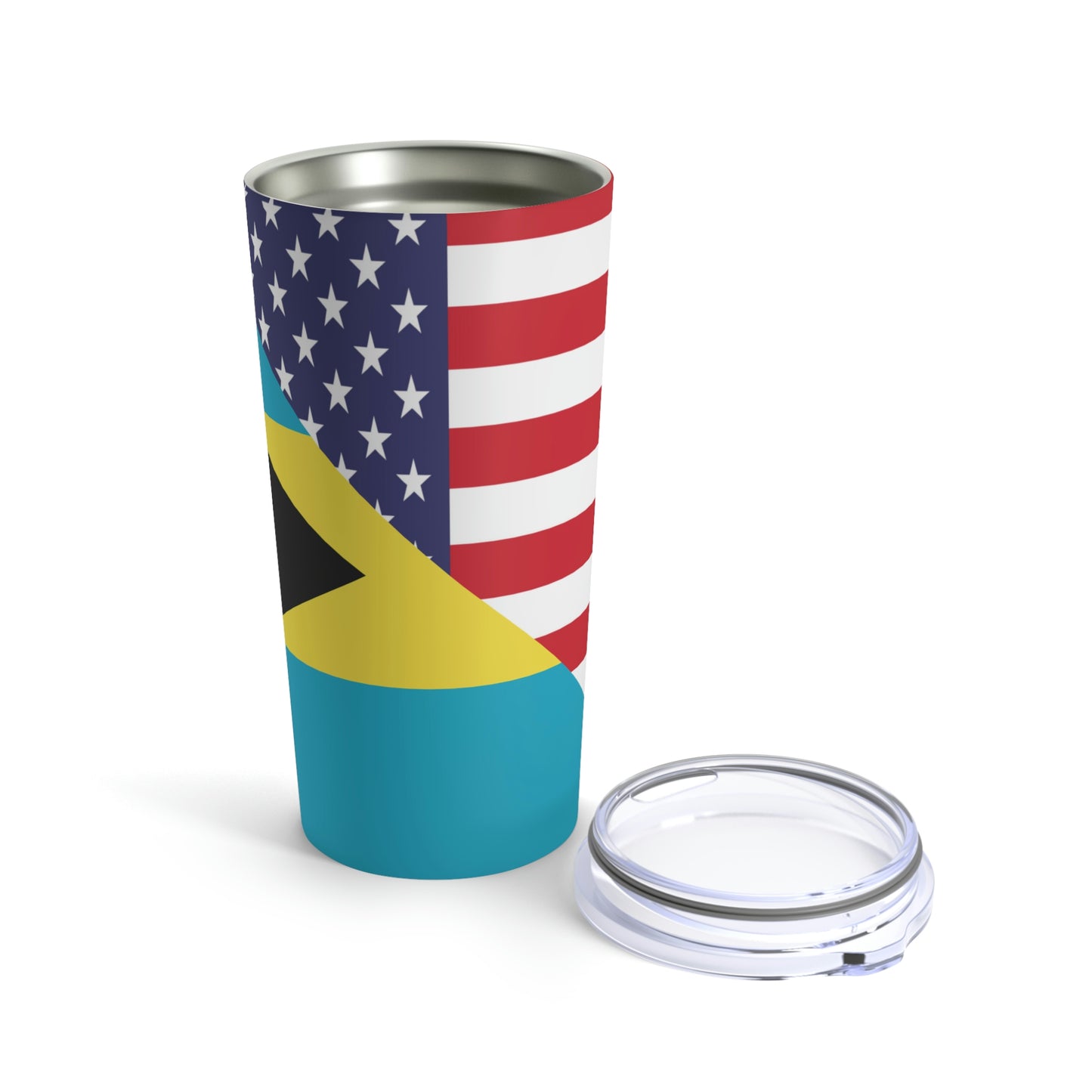 Bahamas American Flag Bahamian USA Tumbler 20oz