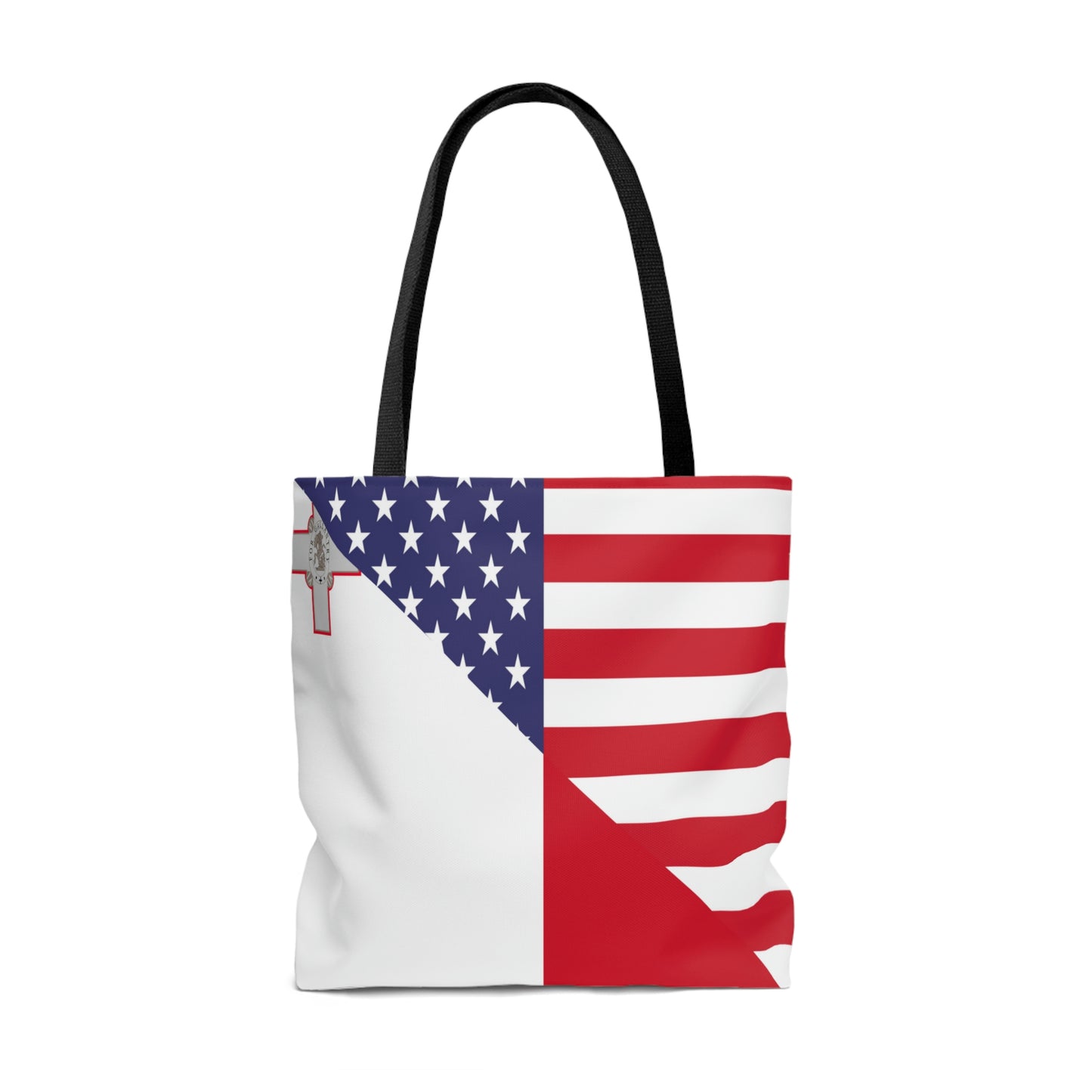 Maltese American Flag Malta USA Tote Bag | Shoulder Bag