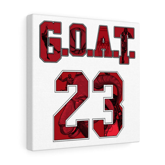 GOAT 23 Greatest of All Time Chicago Basketball Canvas Gallery Wraps | G.O.A.T.