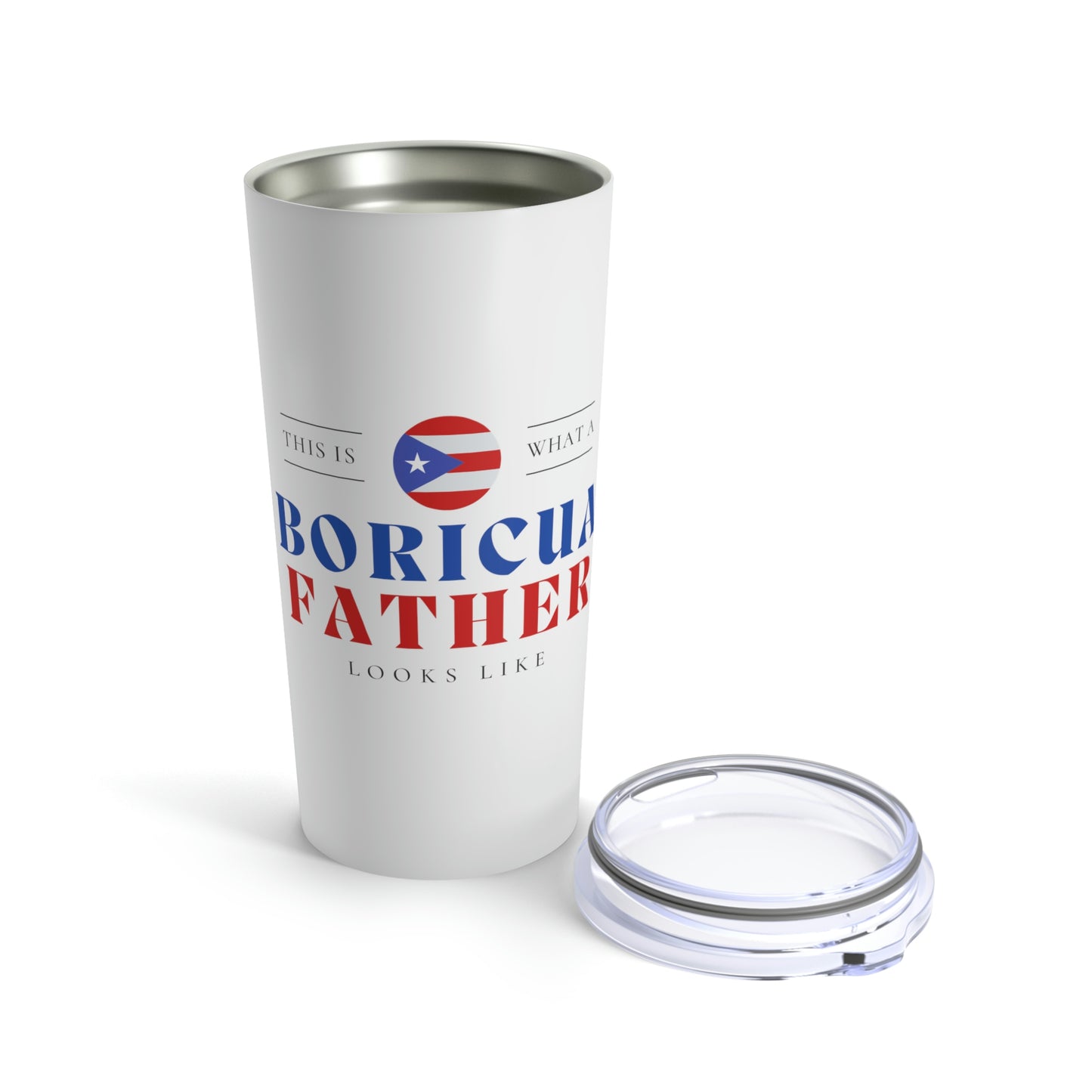 Boricua Dad Looks Like Puerto Rican Father Tumbler 20oz Beverage Container