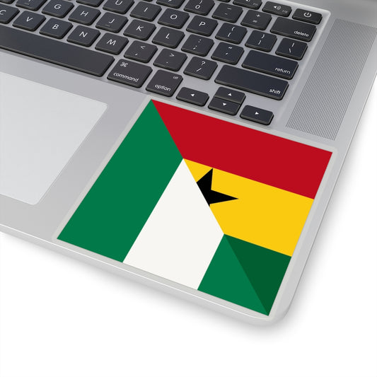 Ghanaian-Nigerian Flag Sticker | African Ghana Naija Nigeria Accessory