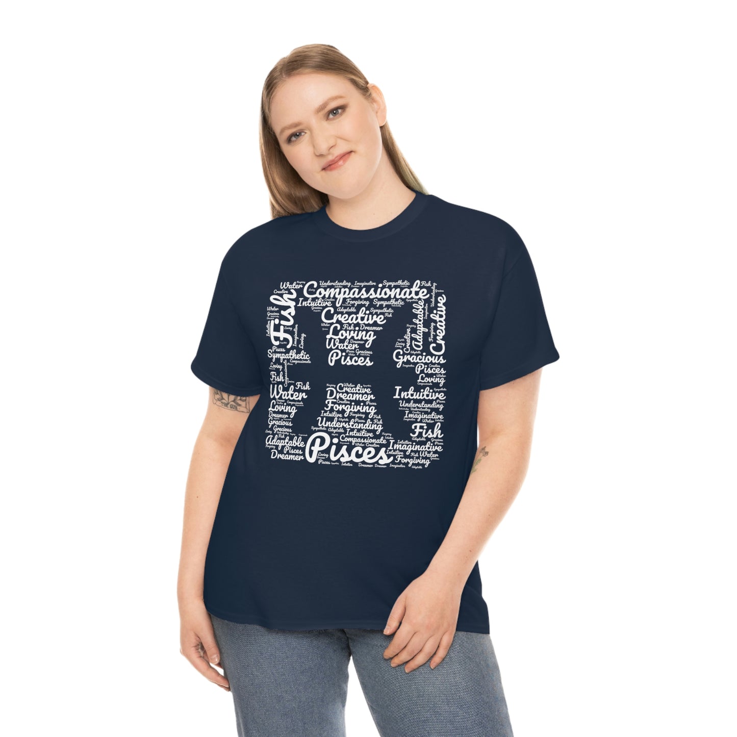 Pisces Zodiac Sign Tee Shirt | Astrology Shapecloud Men Women Clothing