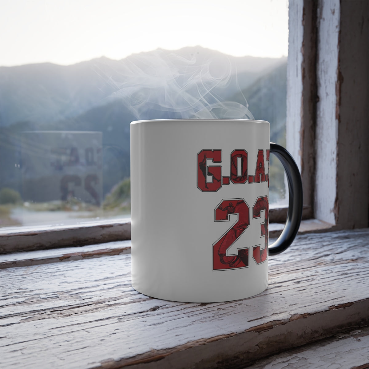 Greatest of All Time 23 Color Morphing Mug 11oz | Chicago GOAT Cup