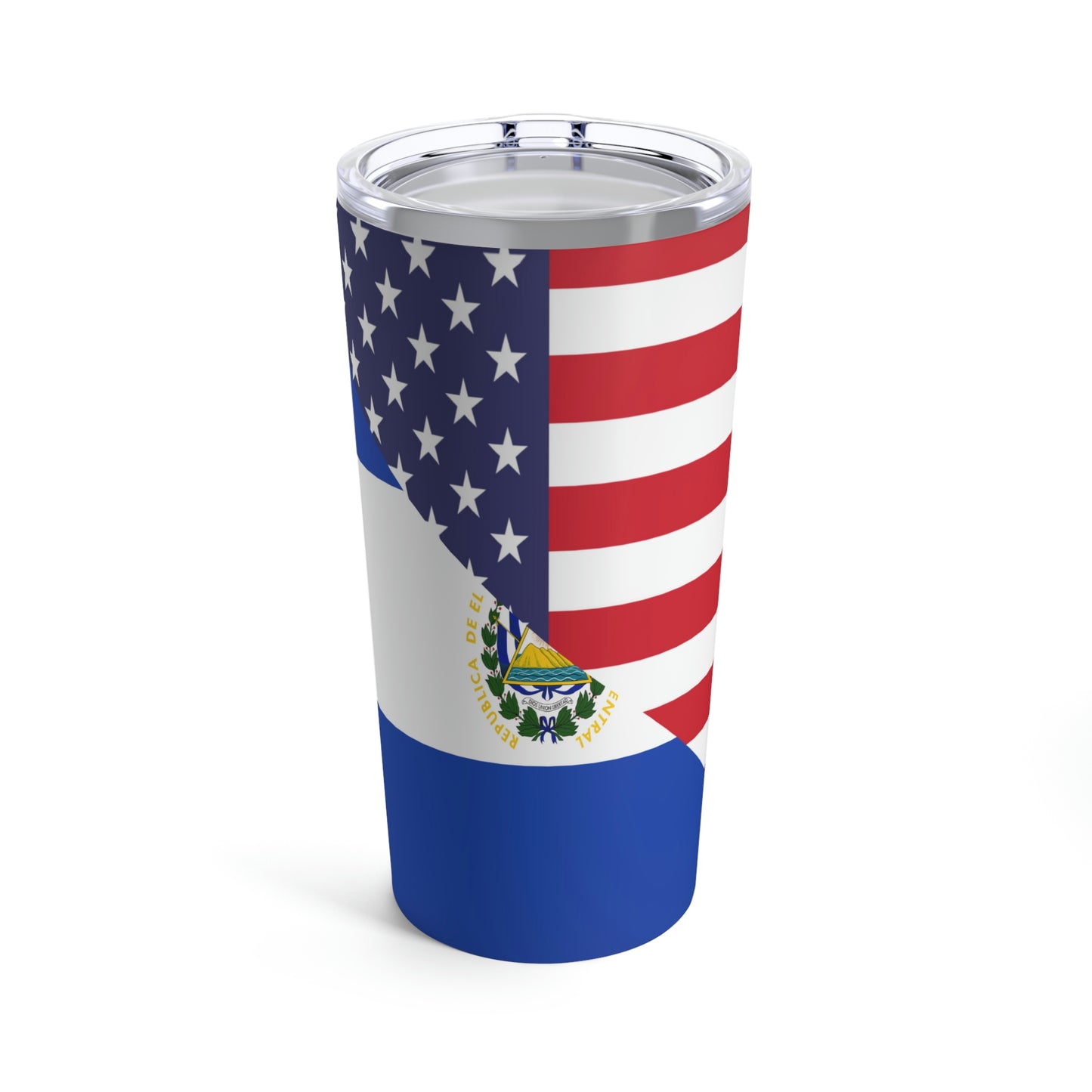 El Salvador American Flag USA Tumbler 20oz