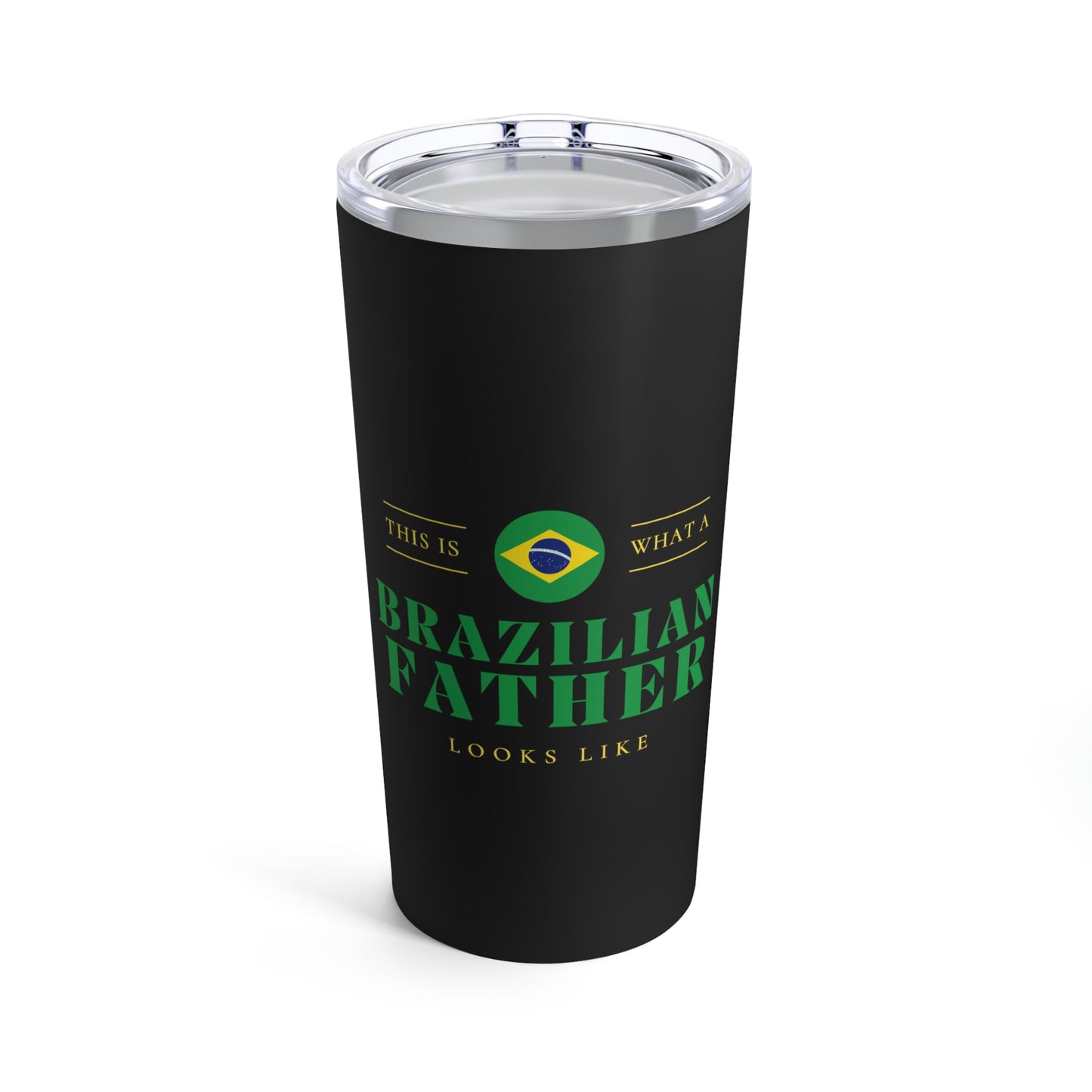 Brazilian Dad Looks Like Brazil Father Tumbler 20oz Beverage Container