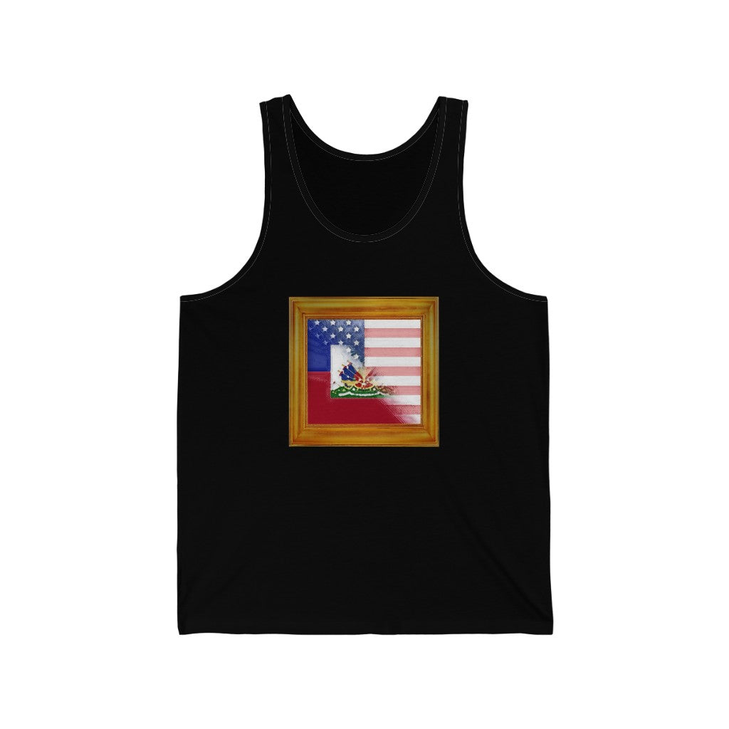 Haitian-American Flag Tank Top