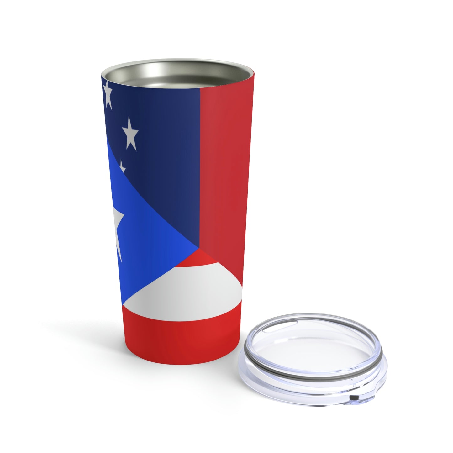 Puerto Rico Samoa Flag Half Puerto Rican Samoan Tumbler 20oz Beverage Container