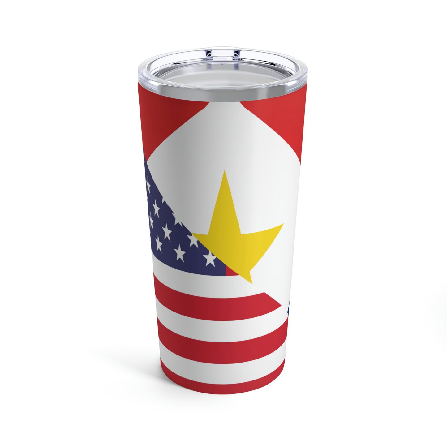 Saba American Flag Half Sabaean USA Tumbler 20oz Beverage Container