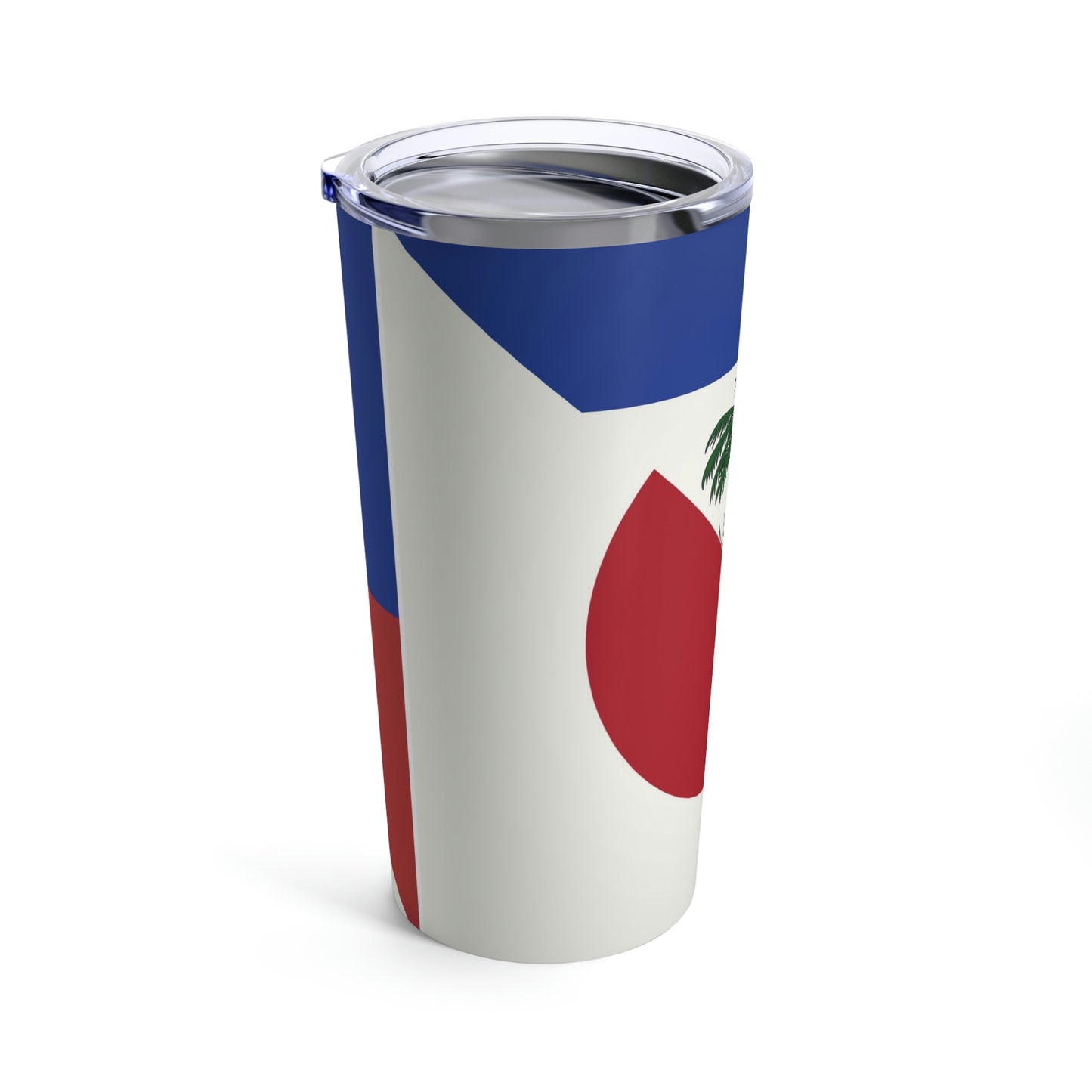 Haitian Japanese Flag | Half Haiti Japan Tumbler 20oz