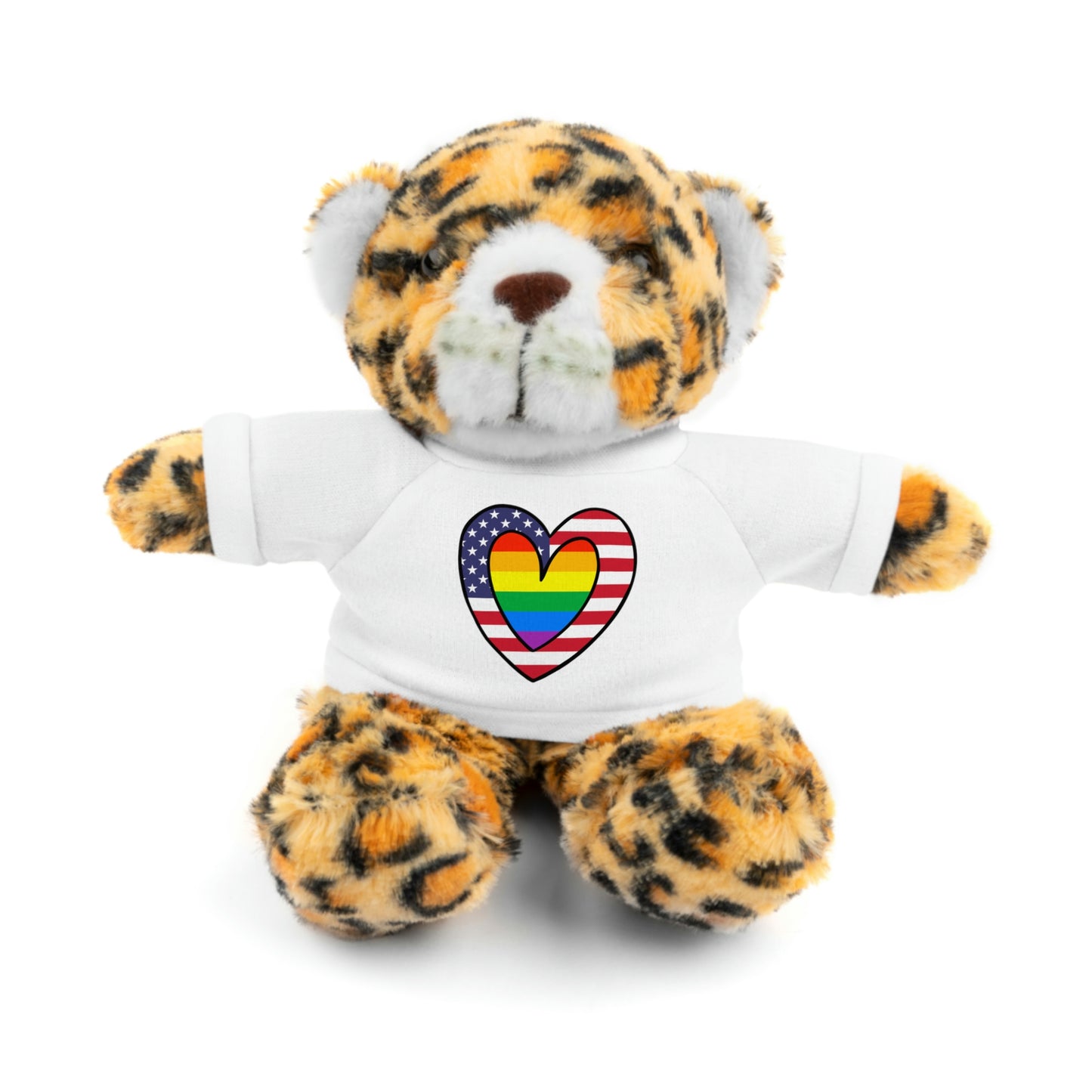 Rainbow Flag Stuffed Animals with Tee Shirt | LGBTQ Pride Valentines Day