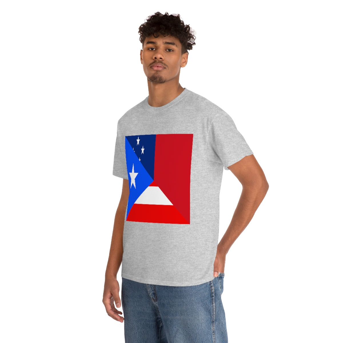 Puerto Rico Samoa Flag Half Puerto Rican Samoan T-Shirt | Unisex Tee Shirt