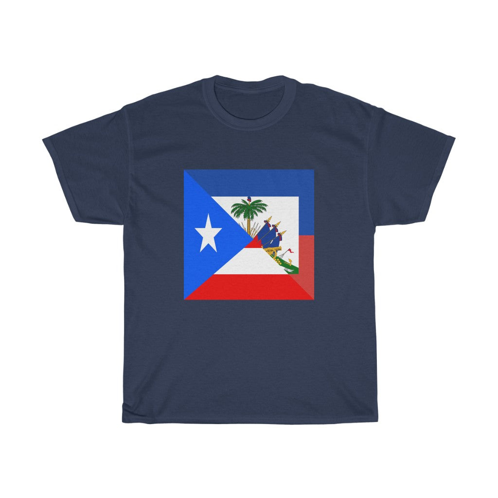 Puerto Rican Haitian Flag Tee | Unisex Boricua Haiti Shirt