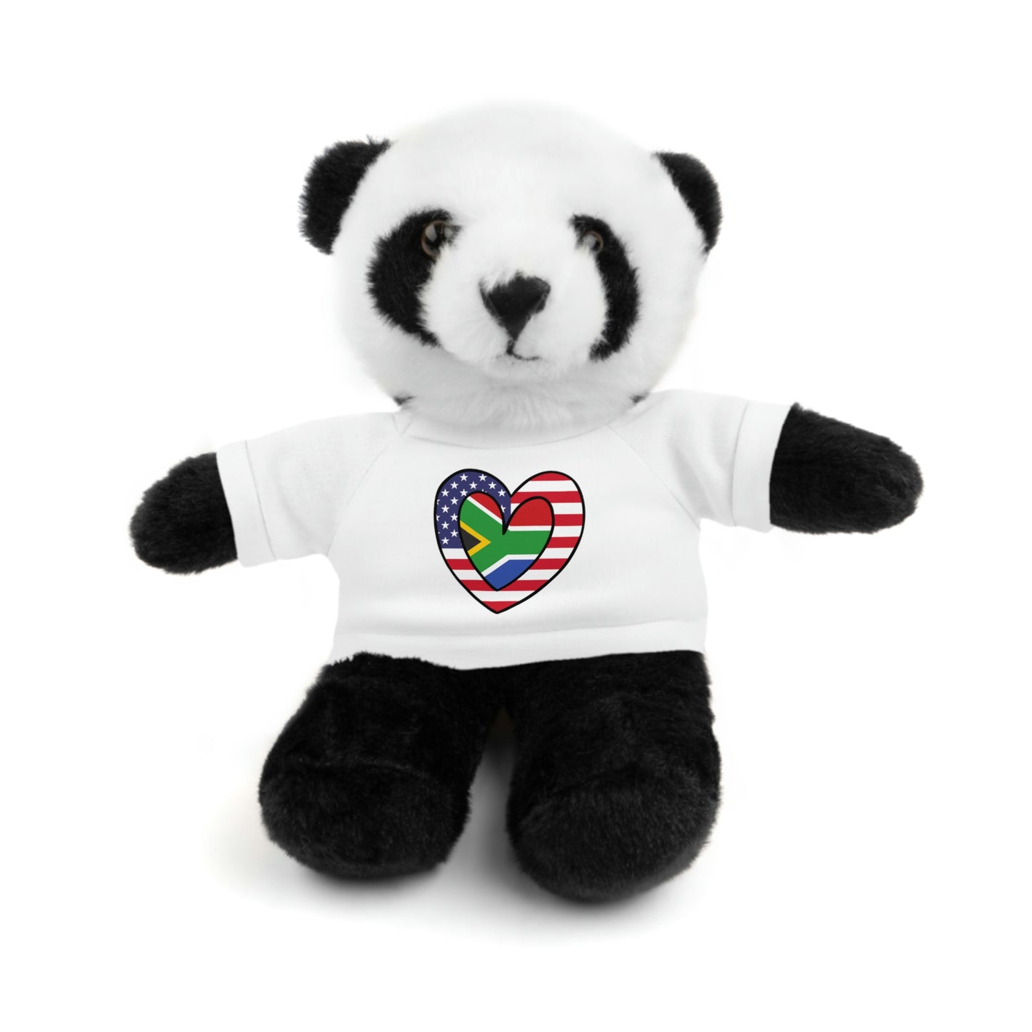 South African American Valentines Day Gift Stuffed Animal | SA USA Flag Toy