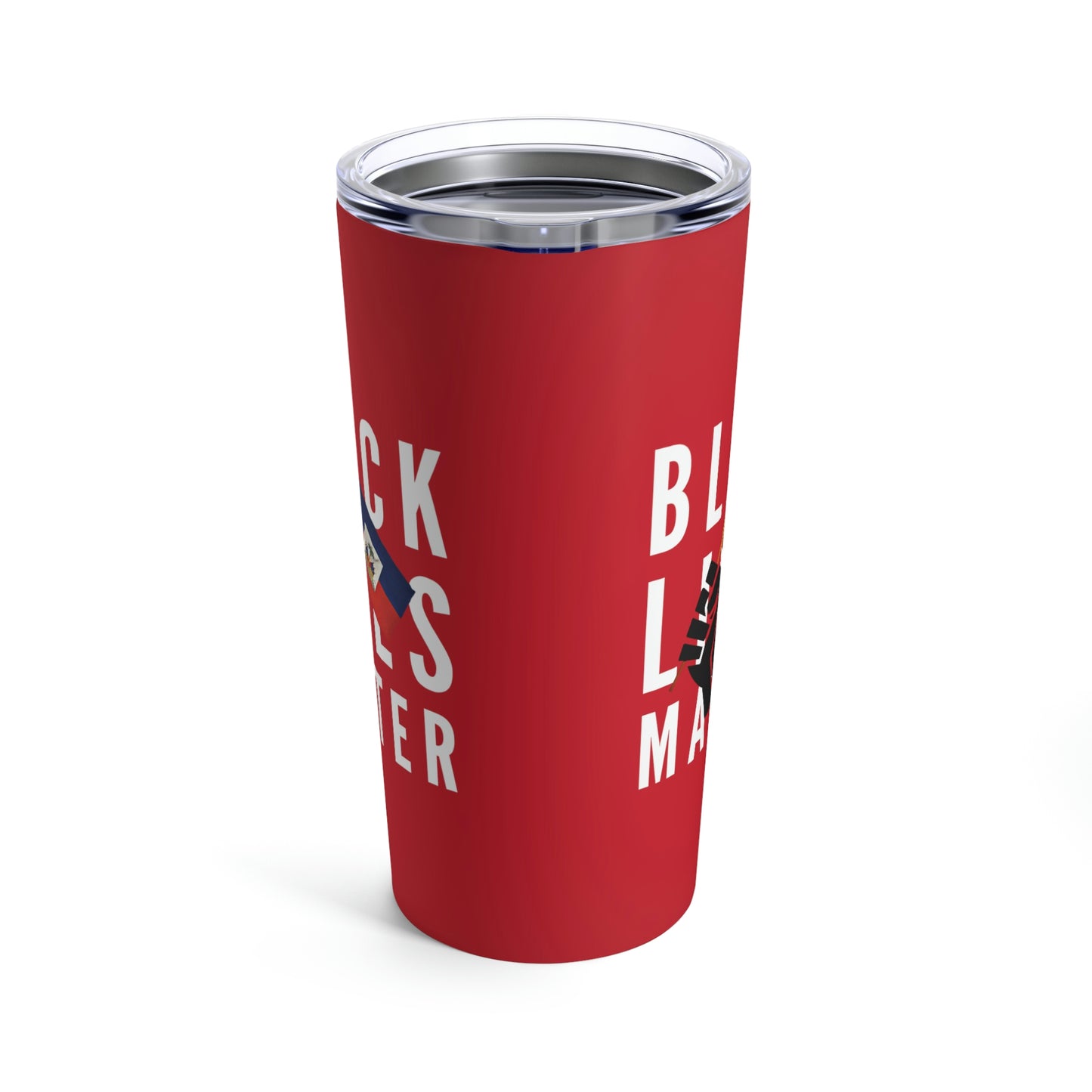 Black Lives Matter Haiti | BLM Haitian Flag Tumbler 20oz