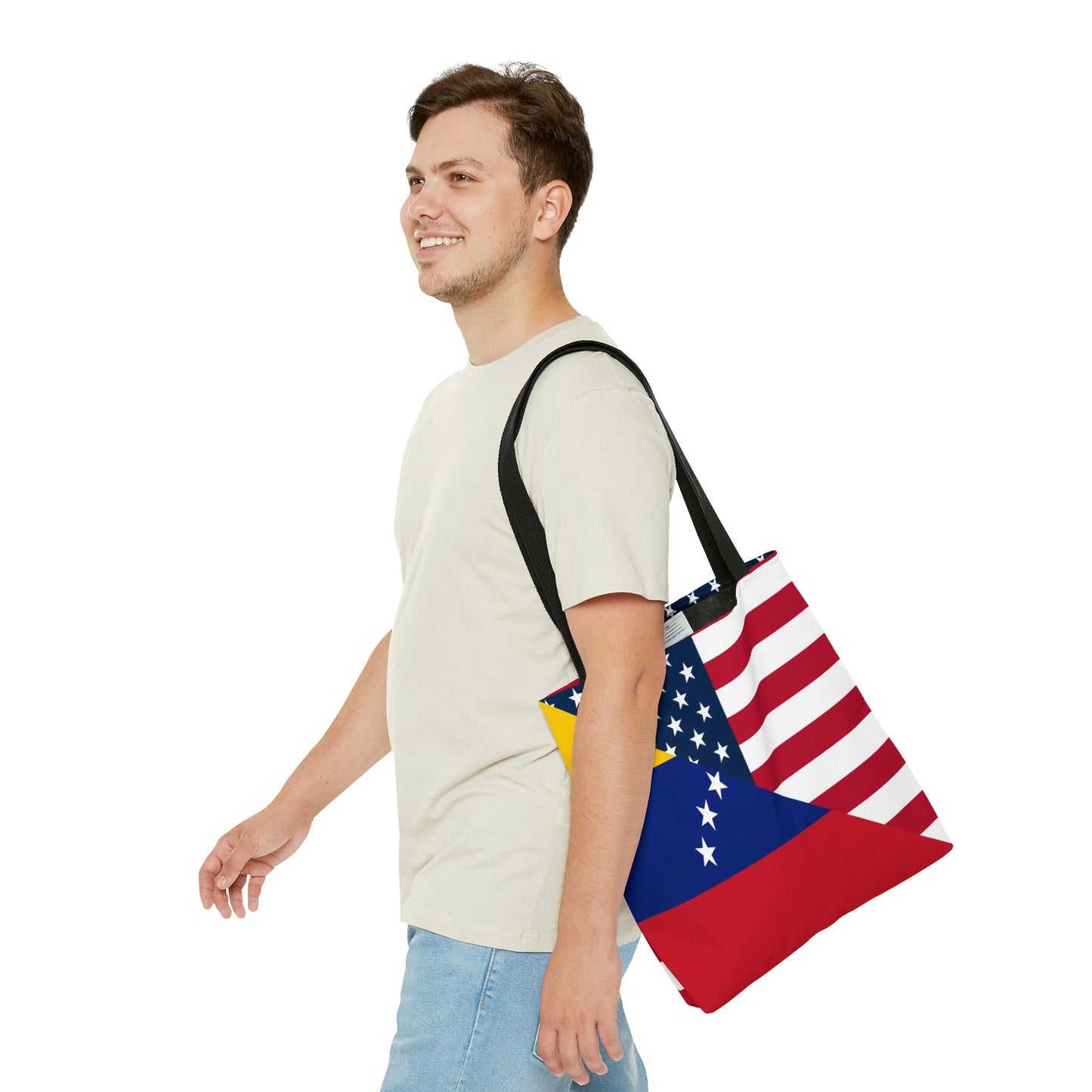 Venezuela American Flag Half Venezuelan USA Tote Bag | Shoulder Bag