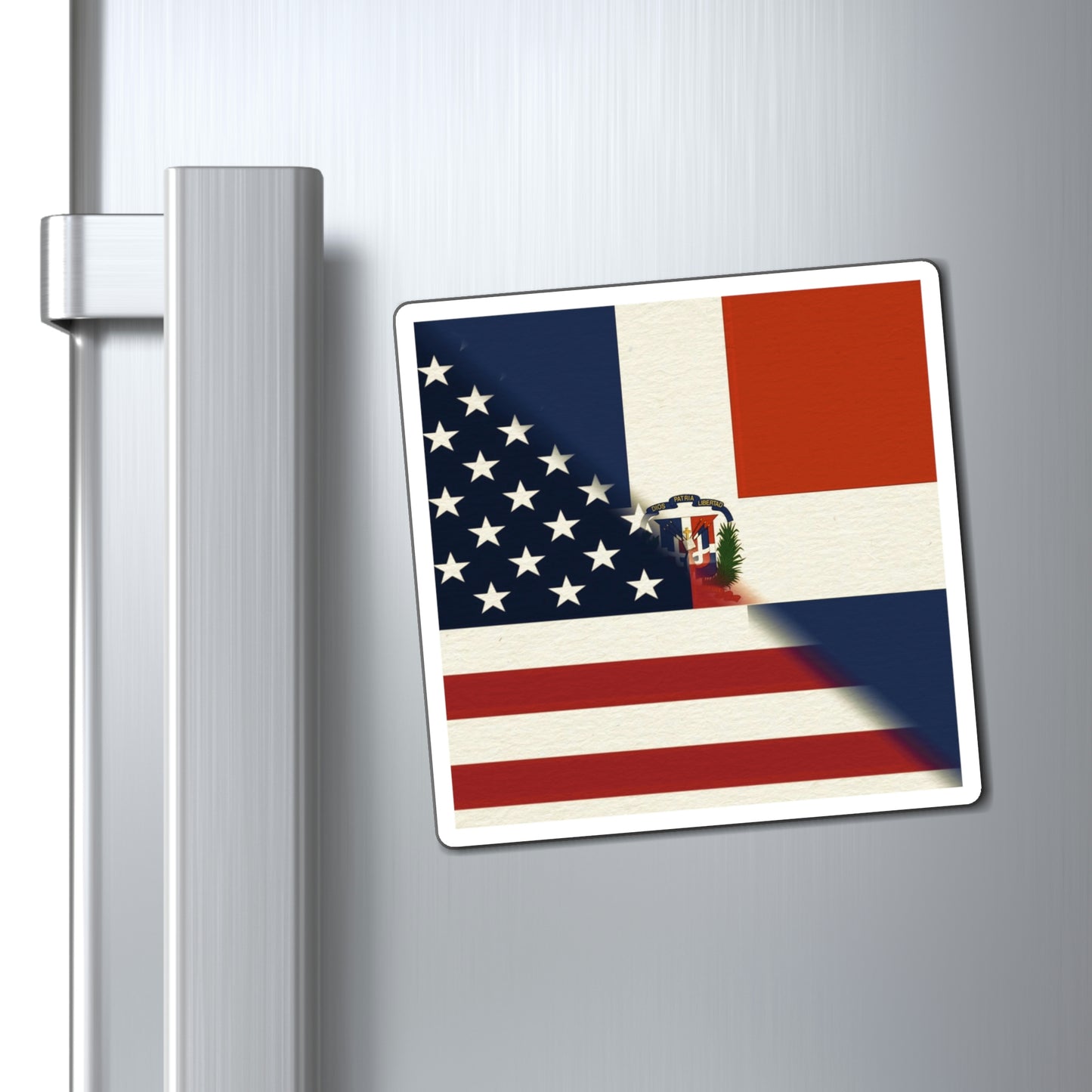 Dominican Republic America Flag | US D.R. Magnet