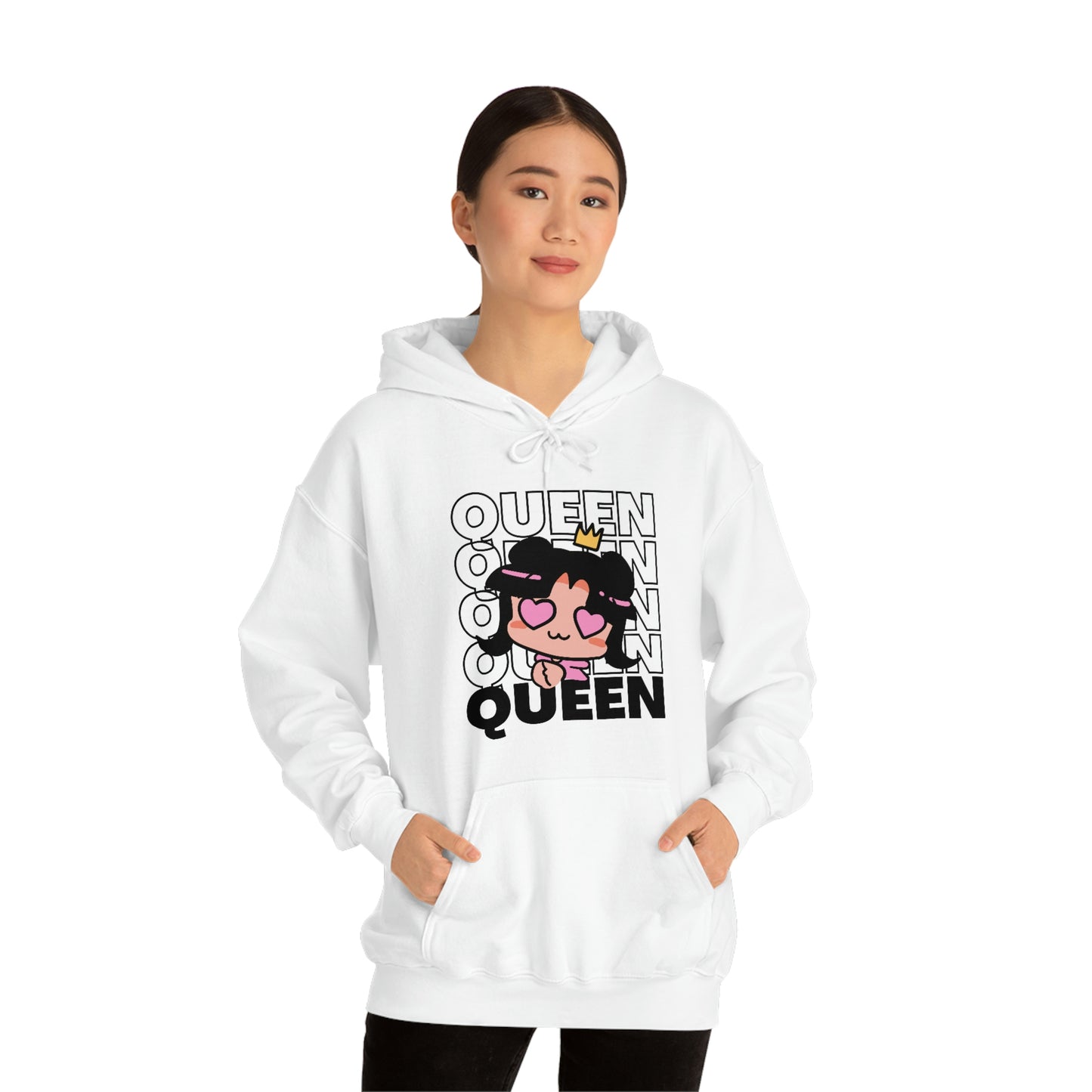 Anime Queen Royalty Crown Hoodie | Unisex Pullover Hooded Sweatshirt