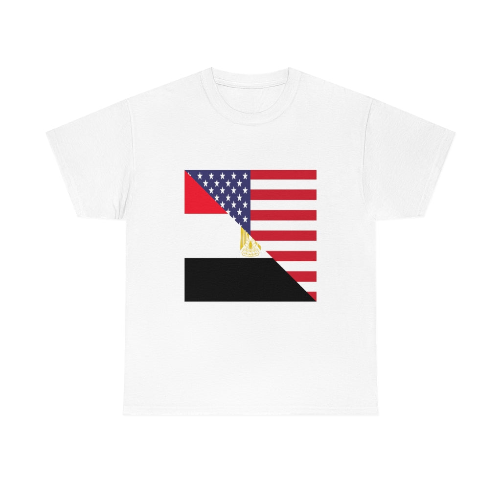 Egyptian American Flag Unisex Tee Shirt | Egypt Tshirt