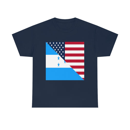 Honduran American Flag T-Shirt | Unisex Honduras USA Tee Shirt